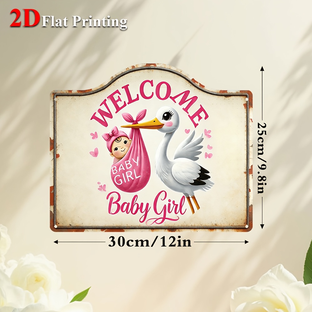 Baby Nursery Pink - 1 adet 2D Düz Tablo, Pembe