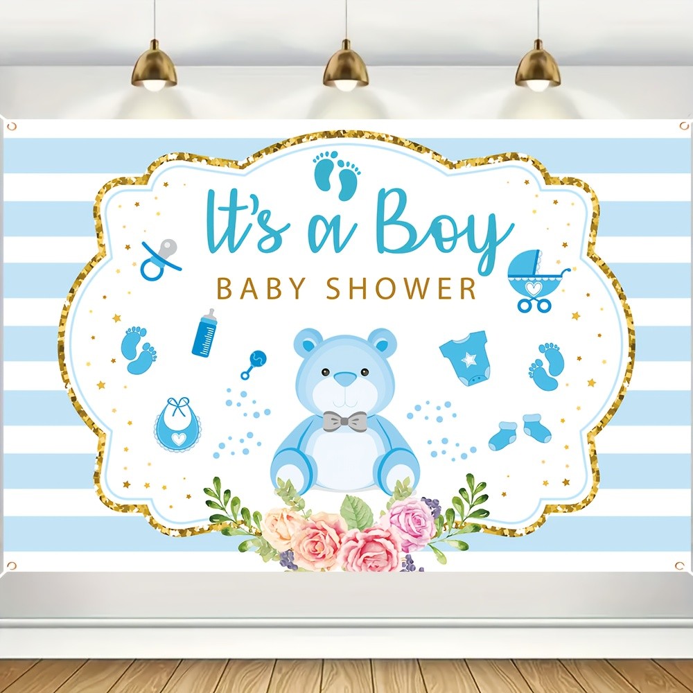 Baby Nursery Decor Boy - It's A Boy Baby Shower Banner
