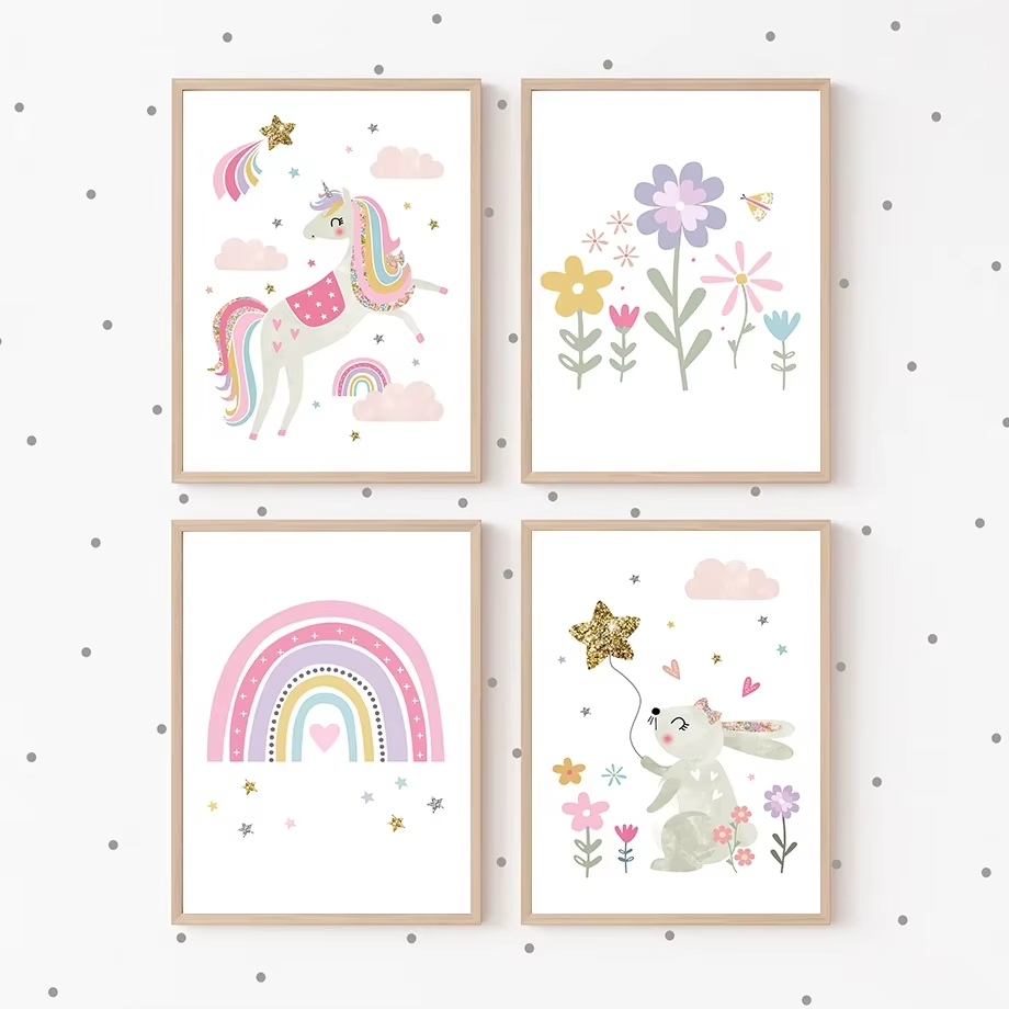 Pembe Unicorn Tavşan Gökkuşağı - Baby Nursery Pink incelemesi ve fiyatı