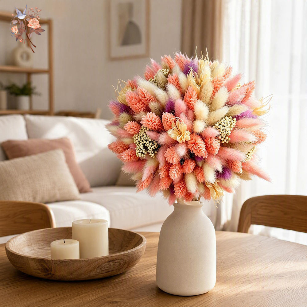 Pembe Kurutulmuş Çiçek Buketi, - Baby Nursery Vase incelemesi ve fiyatı