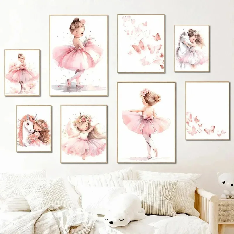 Pembe Balerin Kız Unicorn Kele - Baby Nursery Pink incelemesi ve fiyatı