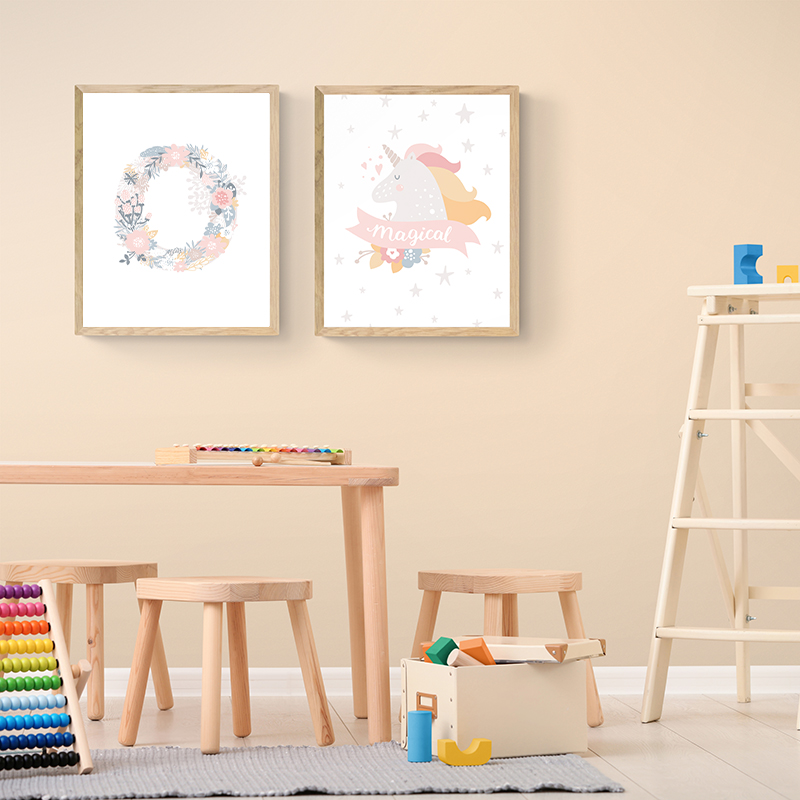 1 adet çerçevesiz çiçek alfabe - Baby Nursery Pink incelemesi ve fiyatı
