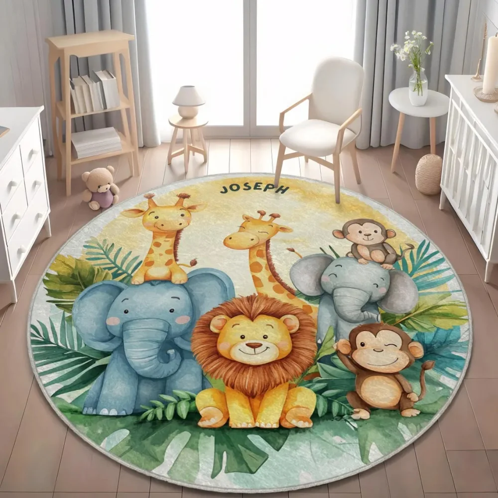 Vahşi Safari Hayvanları Zemin  - Soft Rug Nursery incelemesi ve fiyatı