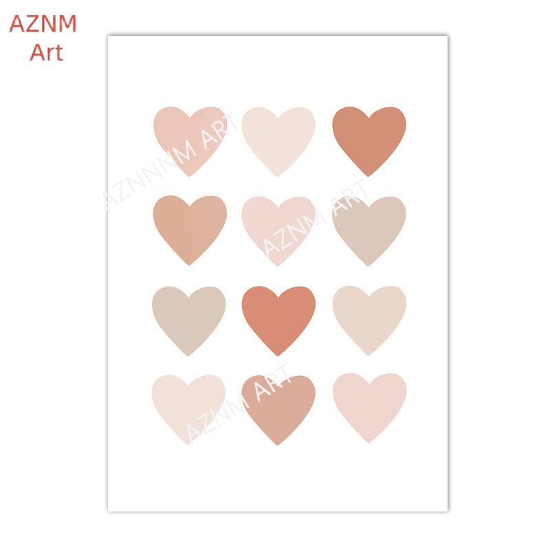 1/3PCS ，Cartoon Heart Rainbow  - Baby Nursery Pink incelemesi ve fiyatı