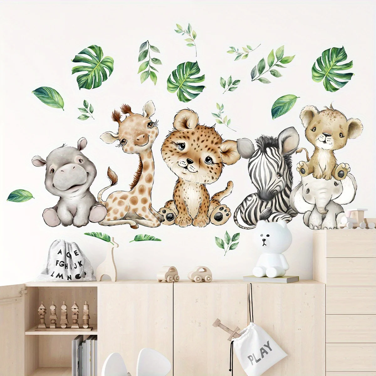 1 adet karikatür sevimli su ay - Baby Nursery Vinyl incelemesi ve fiyatı