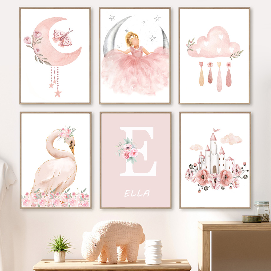 Pembe Melek Kız Güneş Ay Bulut - Baby Nursery Pink incelemesi ve fiyatı