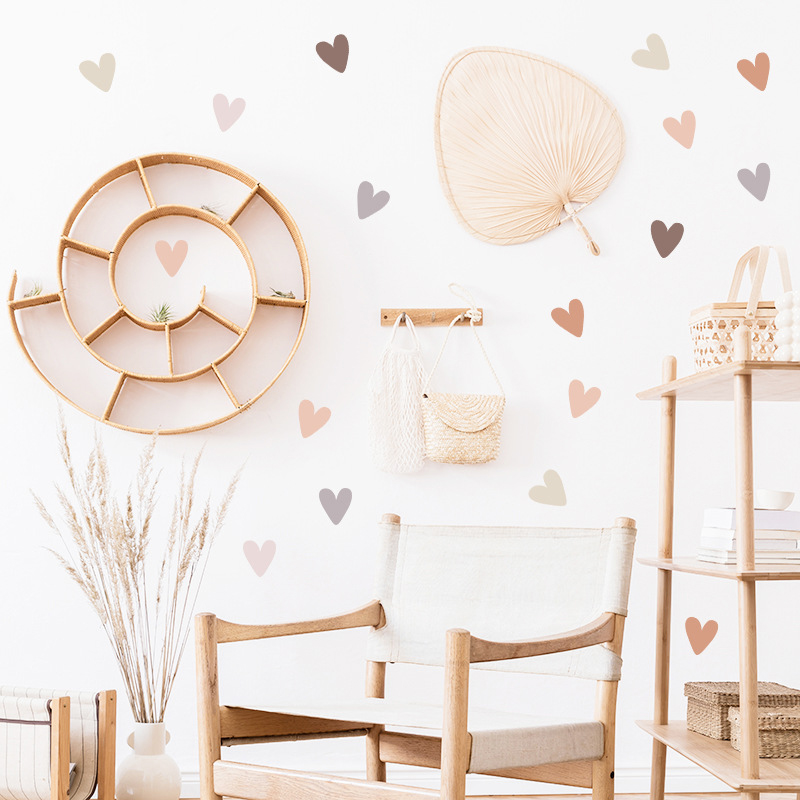 Morandi Dağınık Kalp Duvar Çık - Baby Nursery Neutral incelemesi ve fiyatı