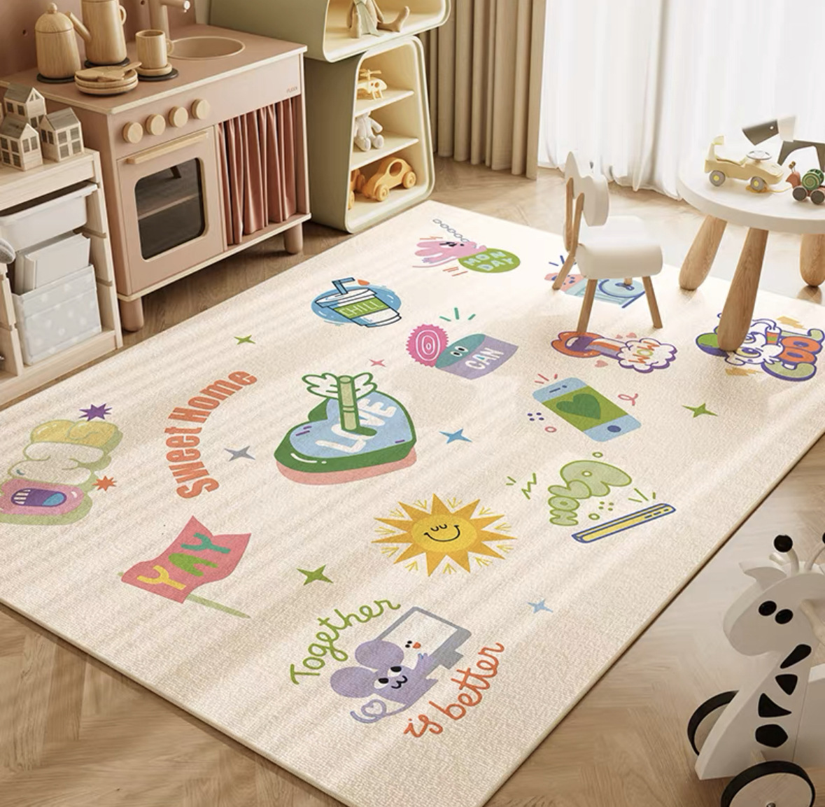 VIKAMA Nötr Karikatür Aslan Be - Baby Nursery Neutral incelemesi ve fiyatı