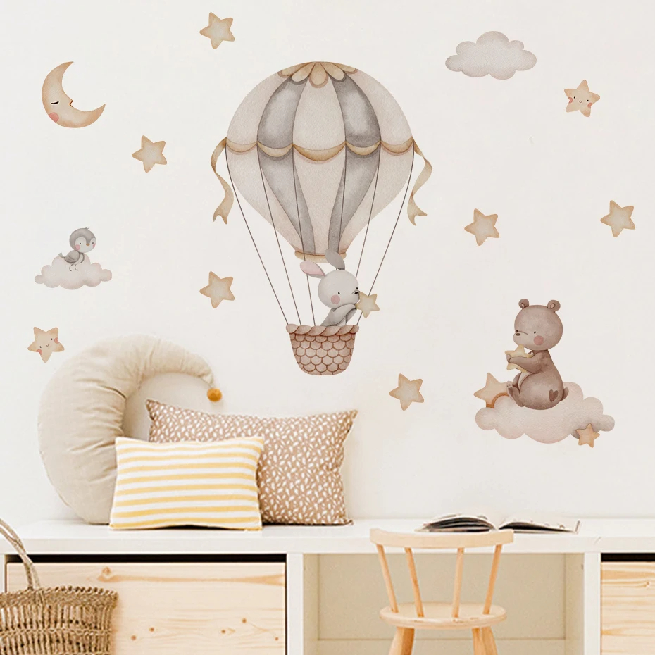 Suluboya Ayı Sıcak Hava Balonu - Baby Nursery Decor Boy incelemesi ve fiyatı