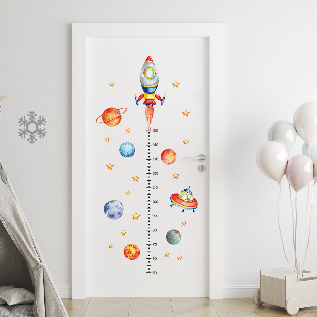 Karikatür Gezegen Roket Yüksek - Baby Nursery Decor Boy incelemesi ve fiyatı