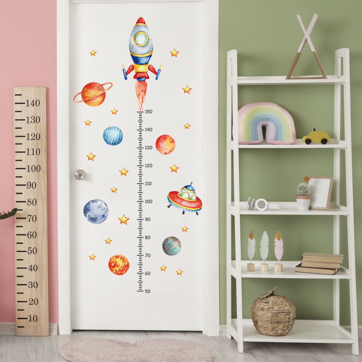 Karikatür Gezegen Roket Yüksek - Baby Nursery Decor Boy incelemesi ve fiyatı