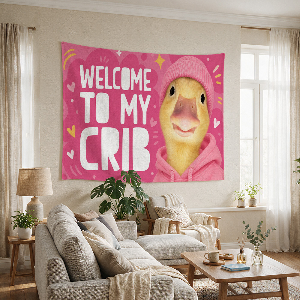 Sevimli Sarı Ördek Desenli Duv - Baby Nursery Pink incelemesi ve fiyatı
