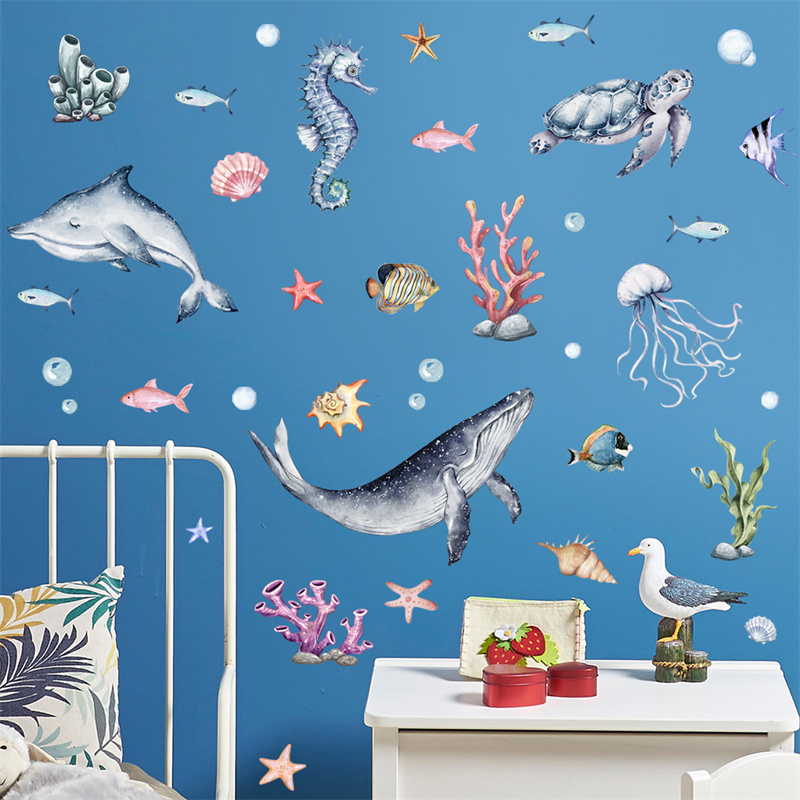 Aydınlık Okyanus Hayvan Duvar  - Baby Nursery Vinyl incelemesi ve fiyatı