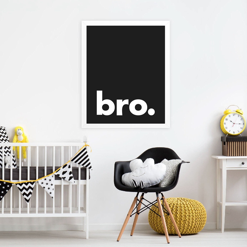 Bro. Baskı Minimalist tipograf - Baby Nursery Decor Boy incelemesi ve fiyatı