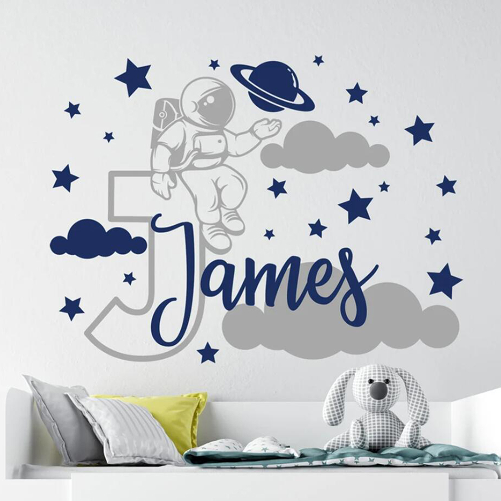 Özel Ad Karikatür Uzay Astrono - Baby Nursery Decor Boy incelemesi ve fiyatı