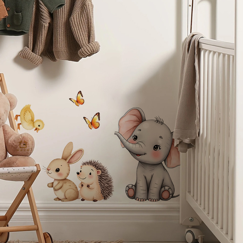 Karikatür Hayvan Duvar Sticker - Baby Nursery Vinyl incelemesi ve fiyatı