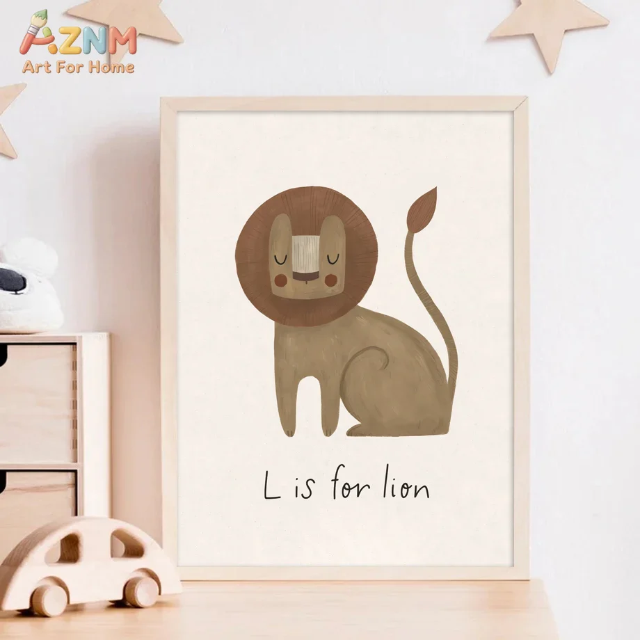 AZNM Nötr Bebek Hayvan Kanvas  - Baby Nursery Neutral incelemesi ve fiyatı