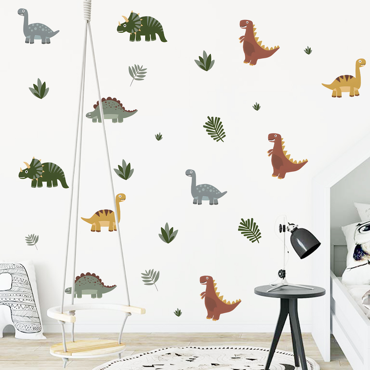 Karikatür Sevimli Dinozor Yapr - Baby Nursery Vinyl incelemesi ve fiyatı