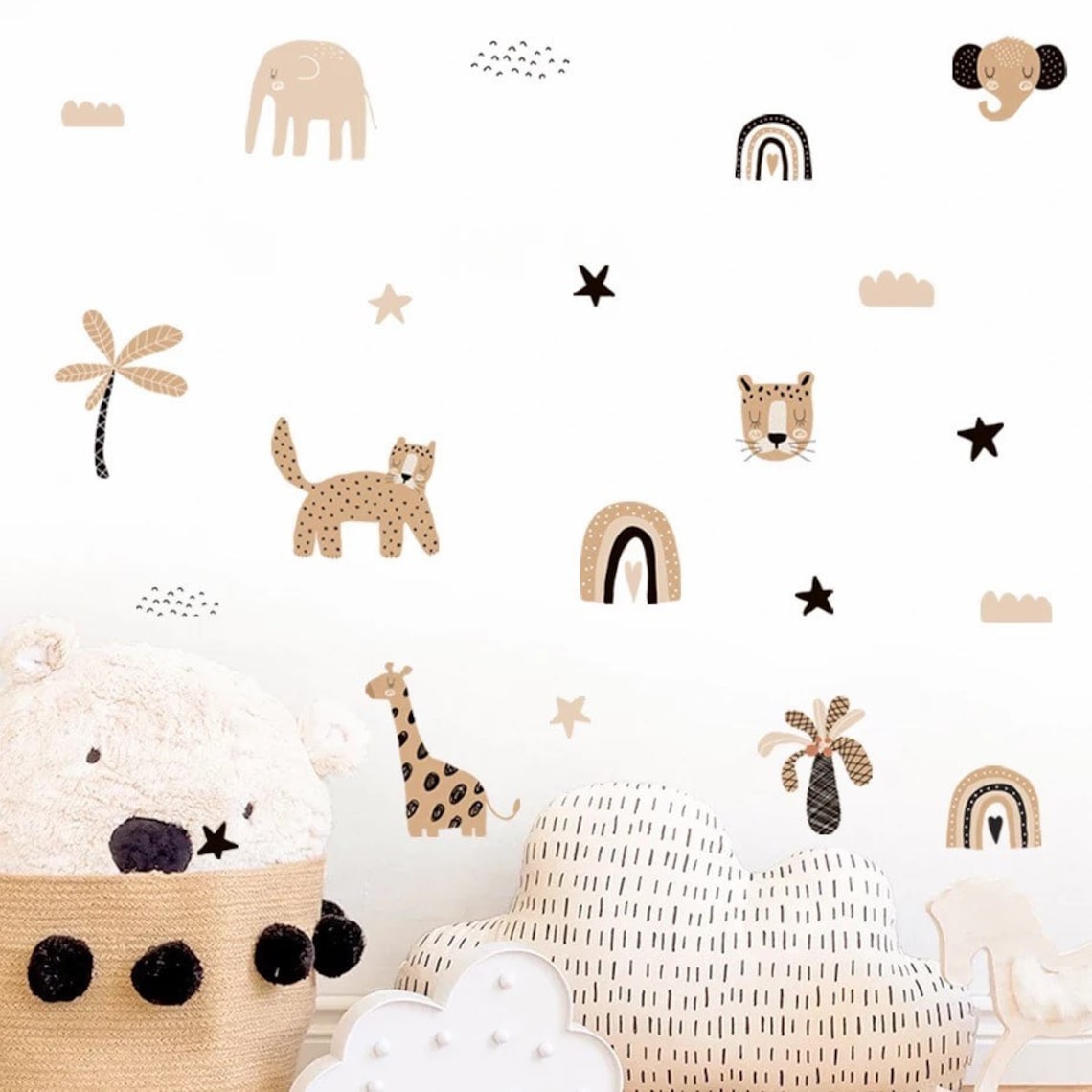 Boho Karikatür Gökkuşağı Yıldı - Baby Nursery Decor Boy incelemesi ve fiyatı