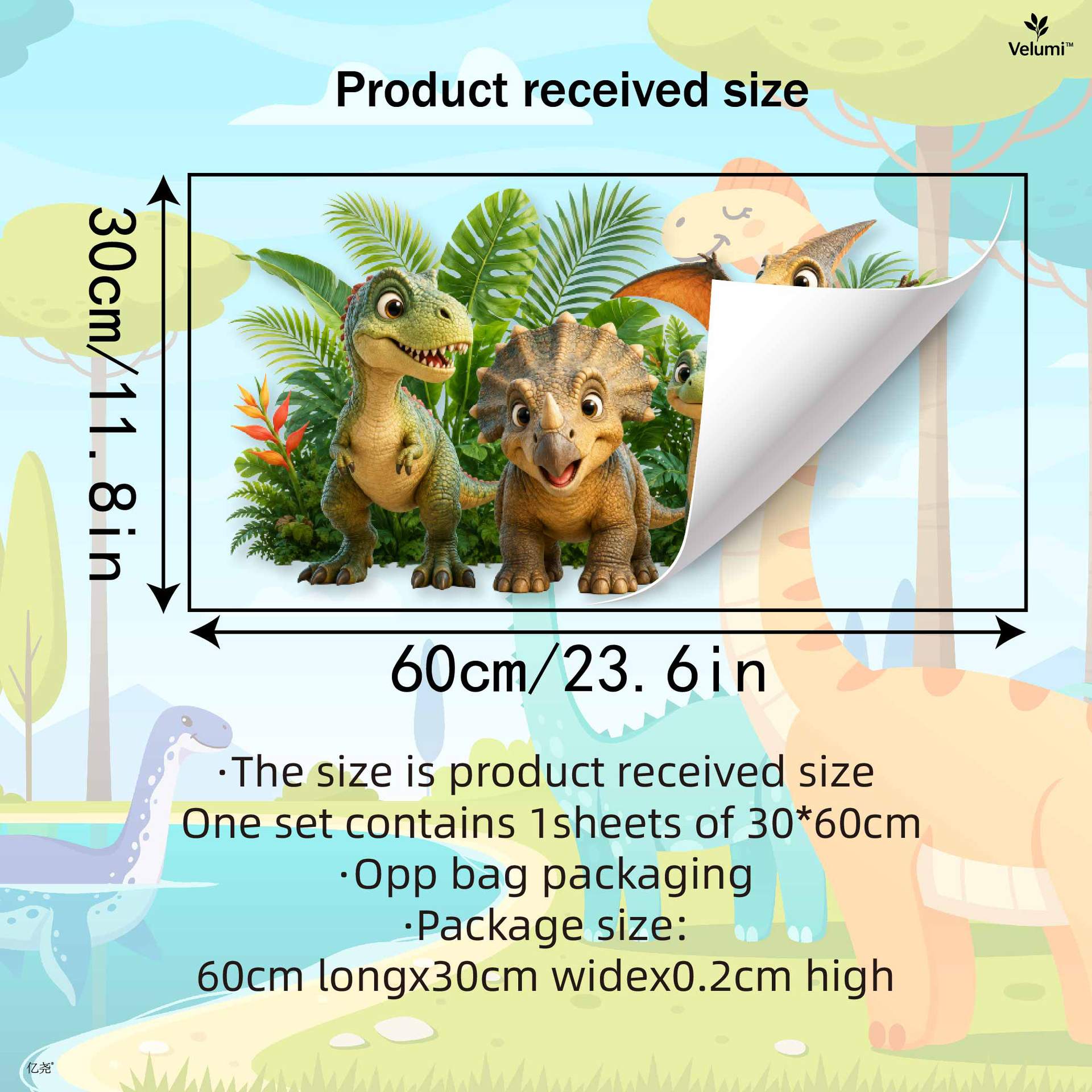 Sevimli 3D Dinozor Duvar Çıkar - Baby Nursery Vinyl incelemesi ve fiyatı